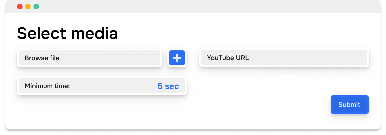 Select media to query in the backoffice