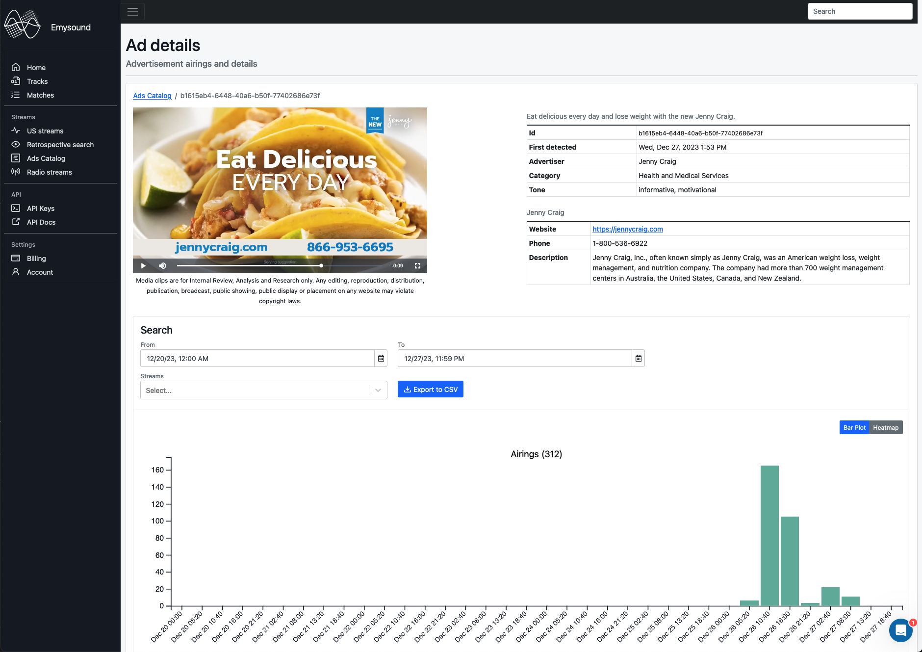 Ad details page